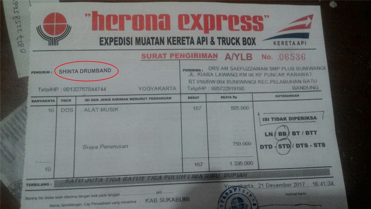 pengrajin drumband shinta resi