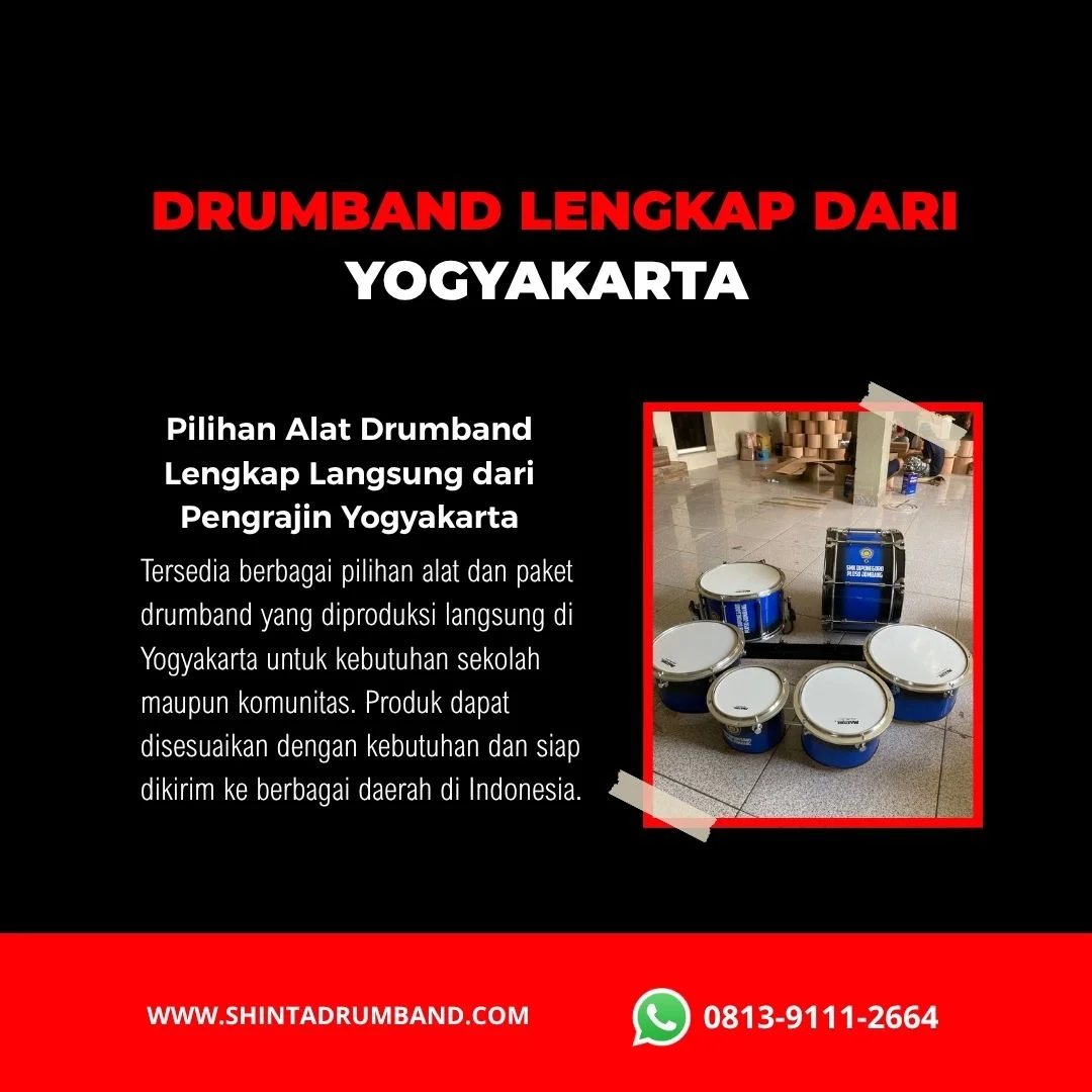 Beli drumband lengkap dari produsen Yogyakarta untuk kebutuhan sekolah