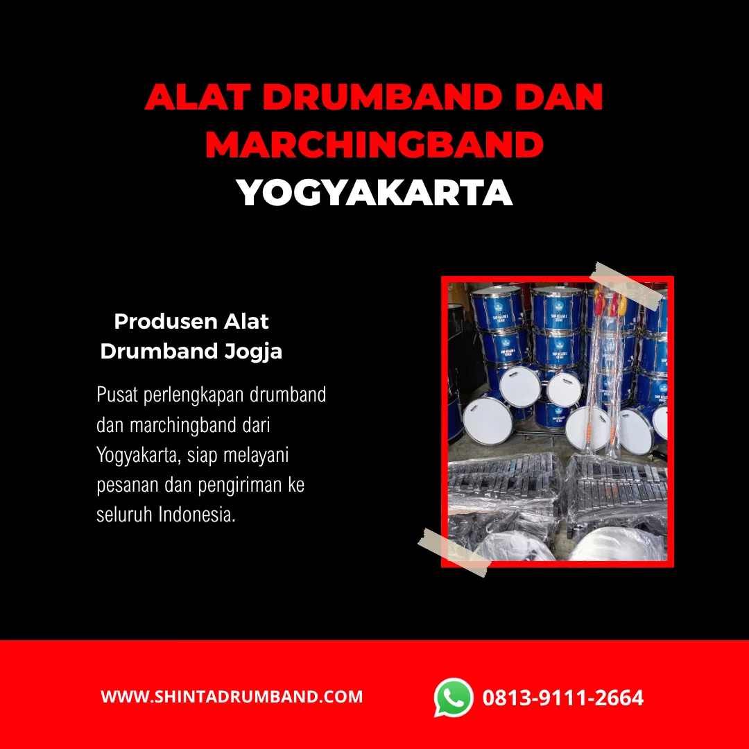 jual alat drumband Yogyakarta dari produsen Shinta Drumband