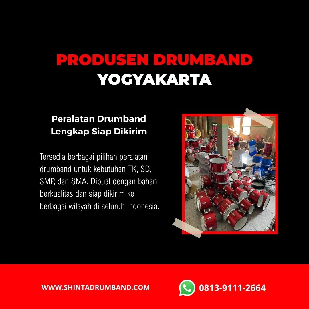 Alat drumband produksi Yogyakarta siap dikirim ke seluruh Indonesia