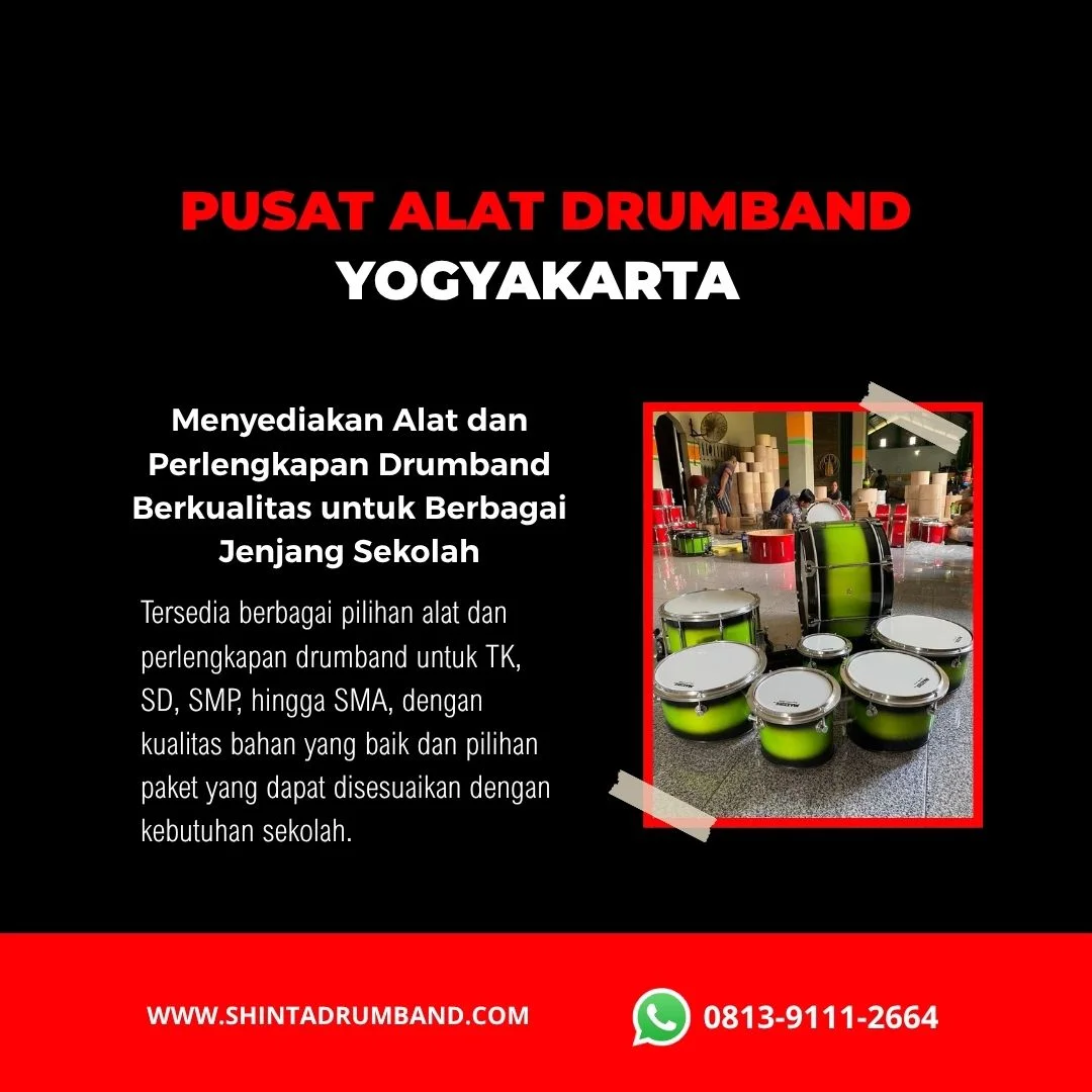 Pengrajin memproduksi alat drumband secara langsung di Yogyakarta